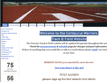 Tablet Screenshot of centaurustrack.org